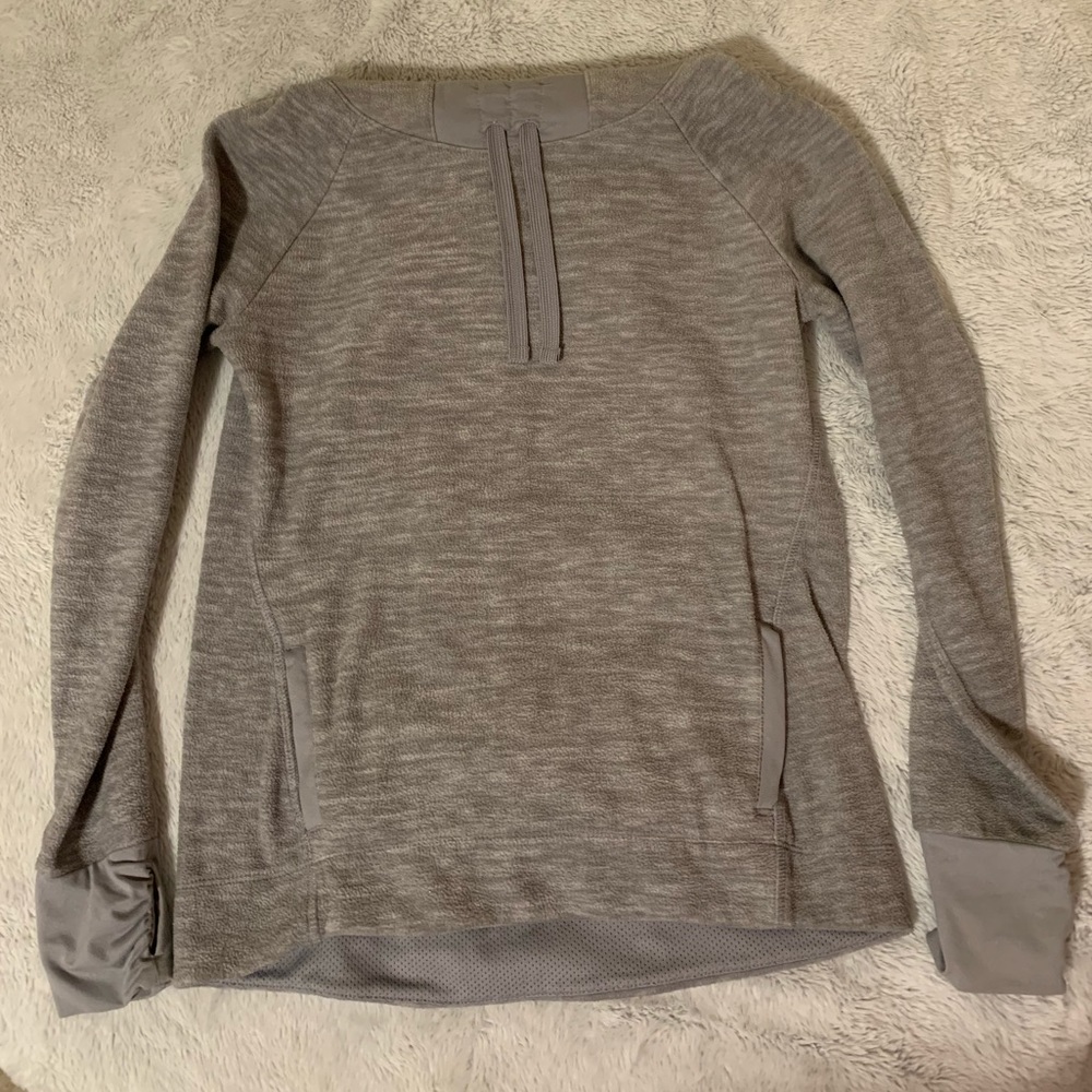 Fleece cowlneck sweatshirt